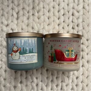 Bath & Body Works White Barn 3-Wick Candles (set of 2)